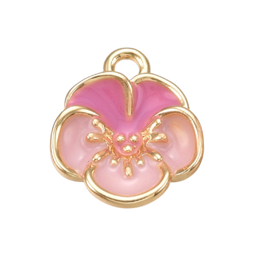 Pink Flower Charm
