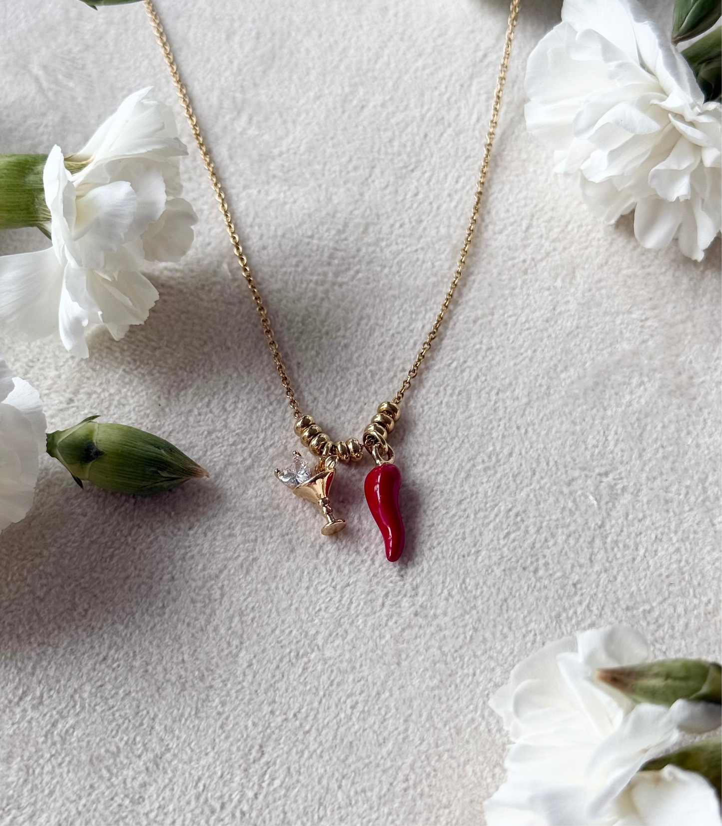 Chilli Martini Charm Necklace