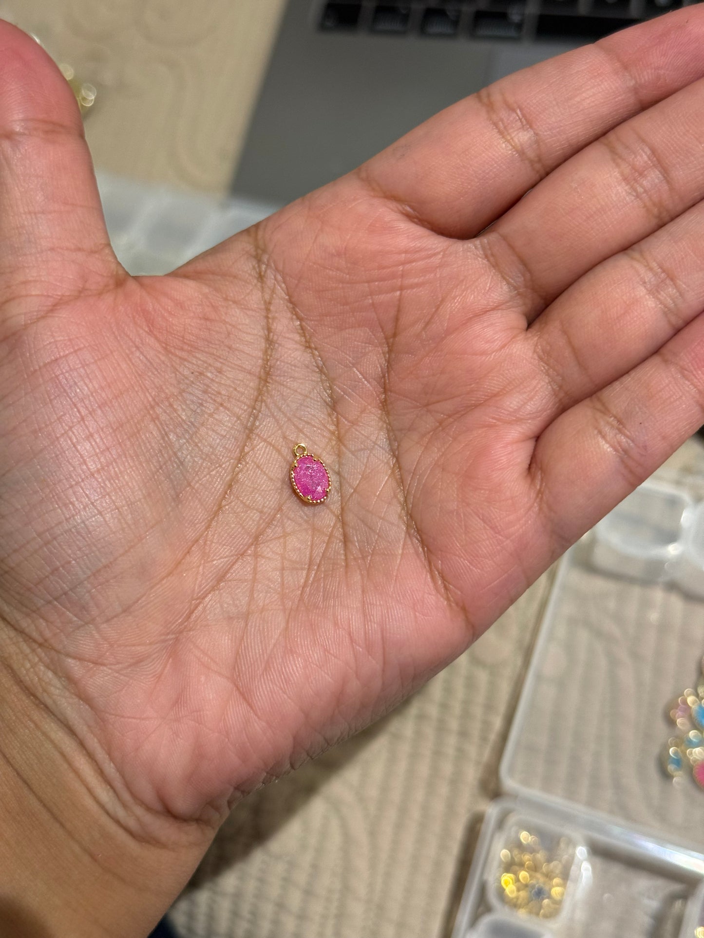 Vintage Stone Filler Charm