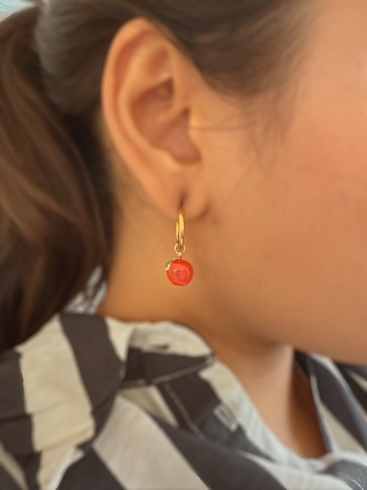 Apple and Banana Earrings