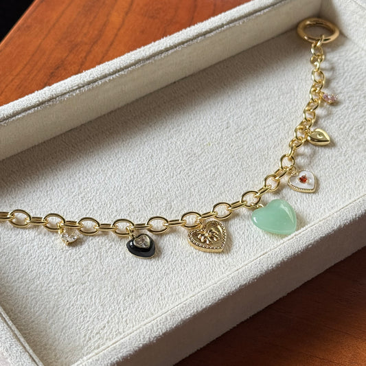 Heart Overload Bag Charm