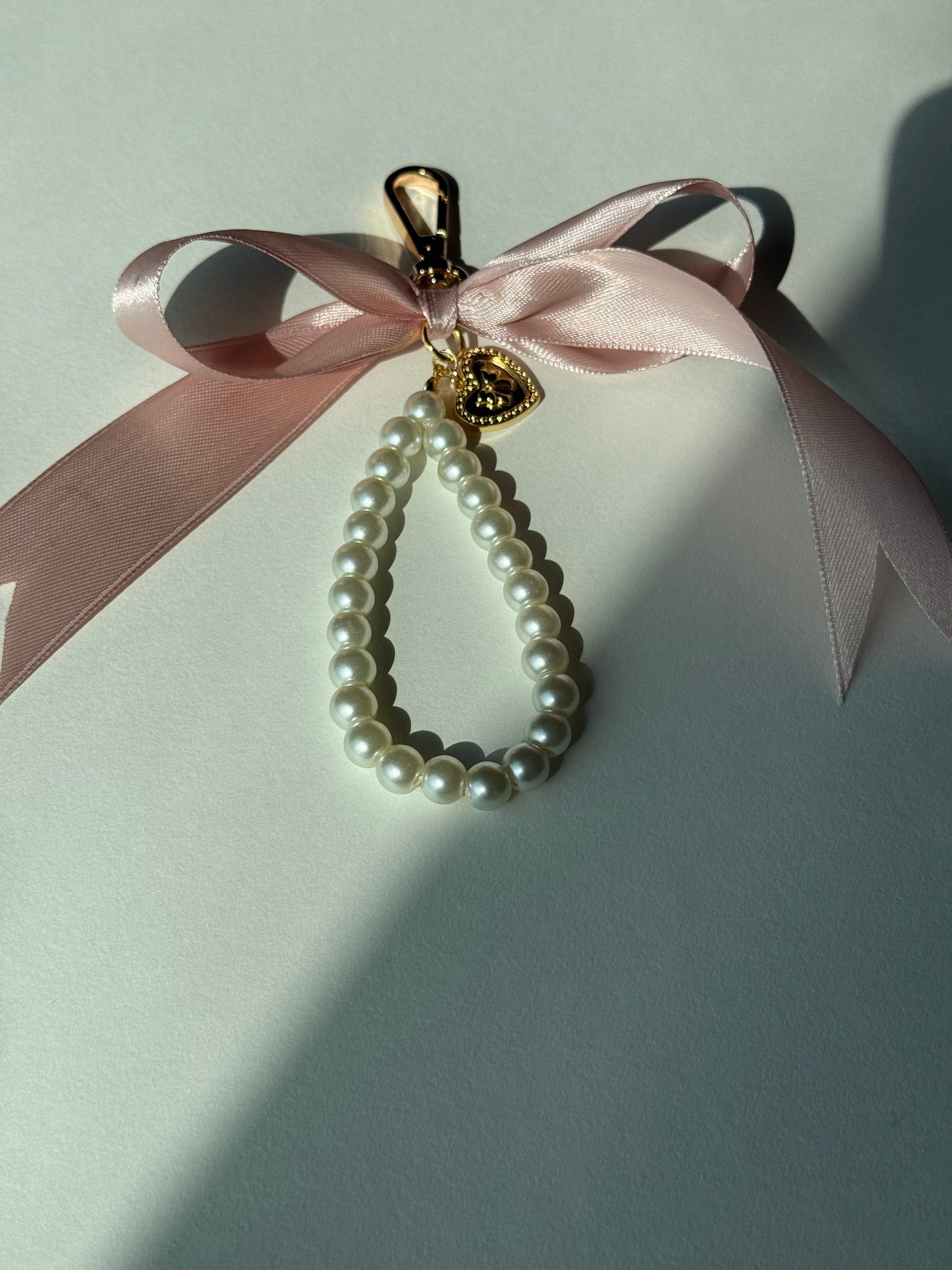 Pink Bow Bag Charm