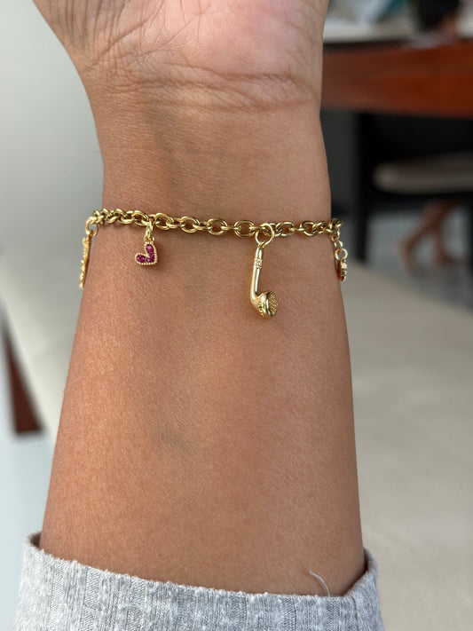 Music Charm Bracelet