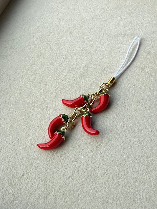 Extra Spicy Mirchi Phone Charm