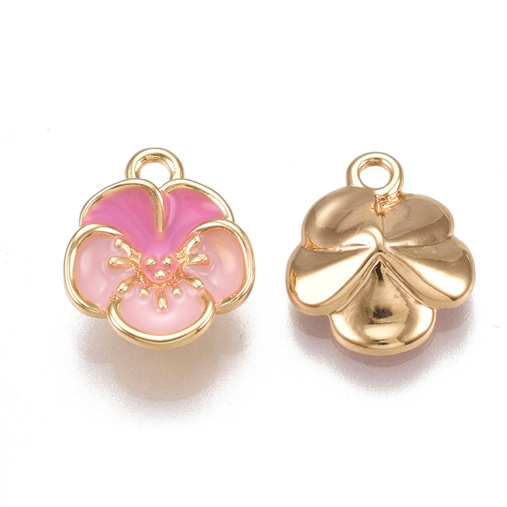 Pink Flower Charm