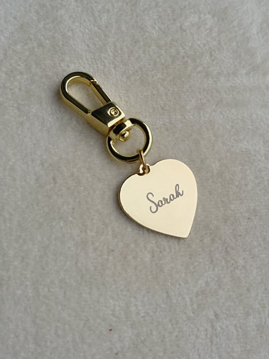 Custom Engraved Bag Charm