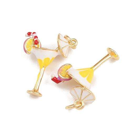 Pink & Orange Cocktail Charm