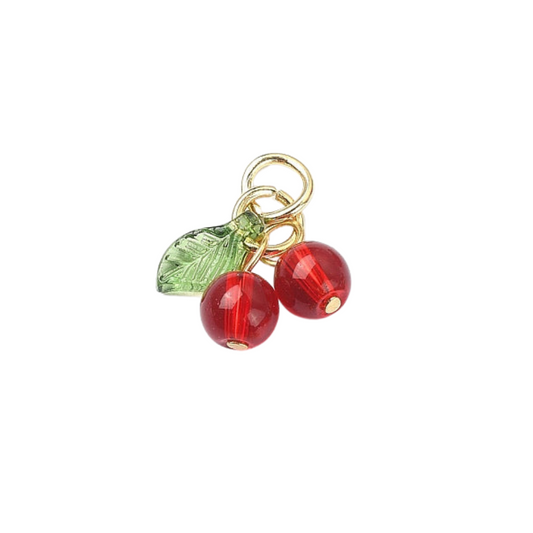 Cherry Glass Charm