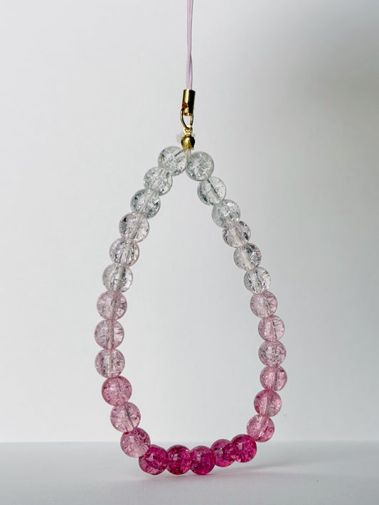 Pink Ombre Phone Charm
