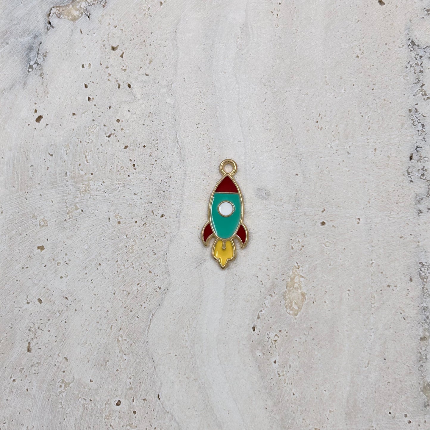 Rocket Ship Charm