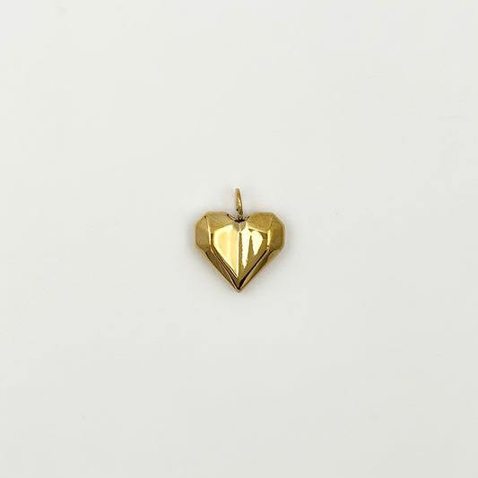 Geometric Heart Charm