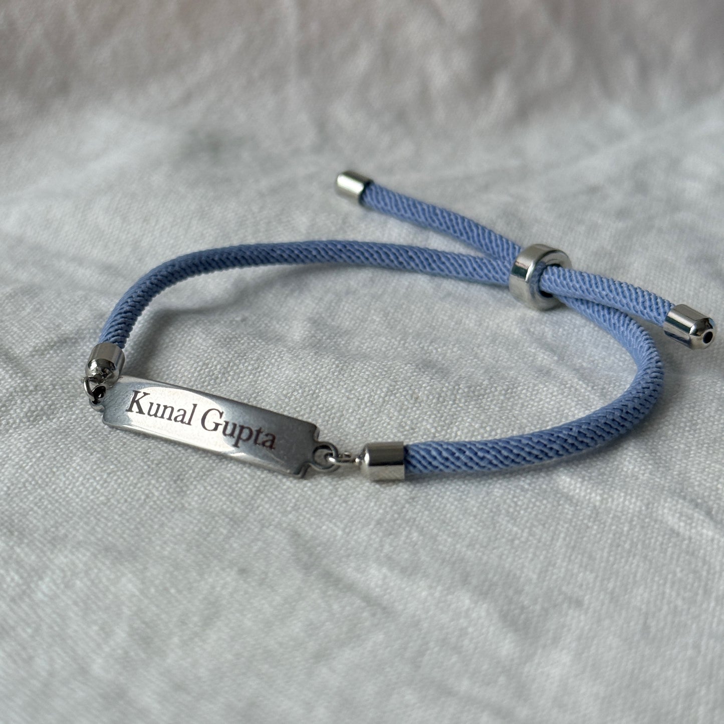 Personalized Name Engraved Rakhi Bracelet