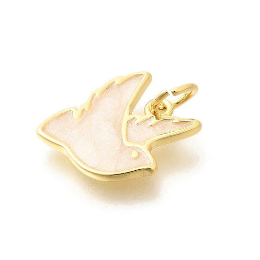 Mother of Pearl Dove Charm