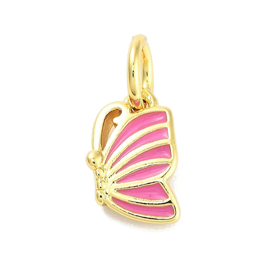 Pink Angel Wing Charm
