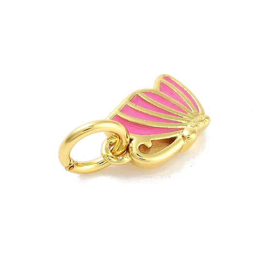 Pink Angel Wing Charm