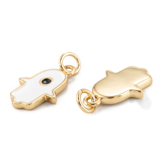 Hamsa Hand Enamel Charm