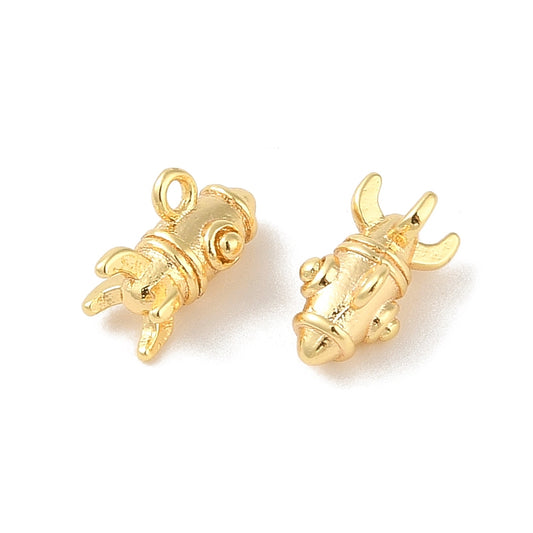 Tiny Rocket Ship Charm