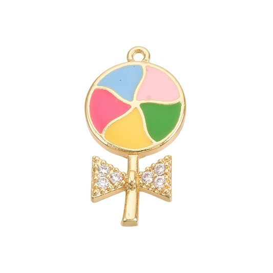 Lollipop with a Bow Charm