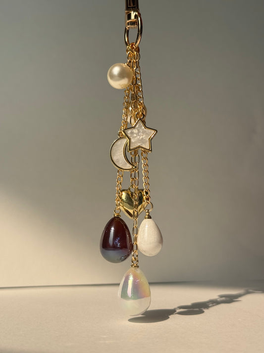 Star Moon Bag Charm