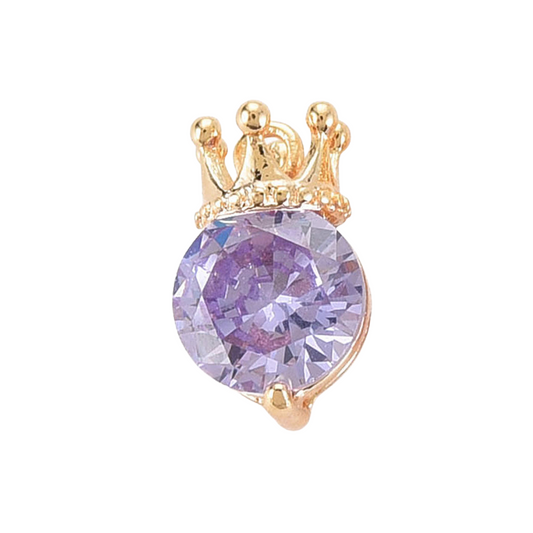 Rhinestone Crown Charm