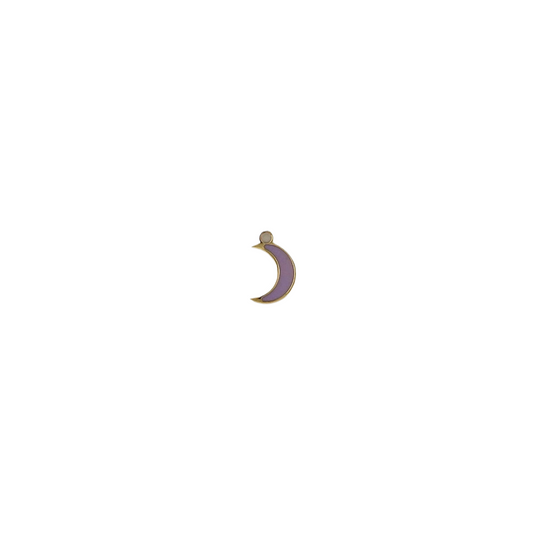 Tiny Purple Moon Charm