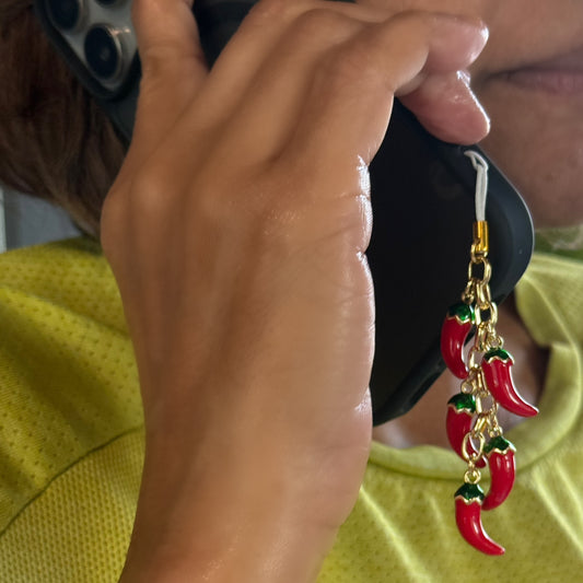 Extra Spicy Mirchi Phone Charm