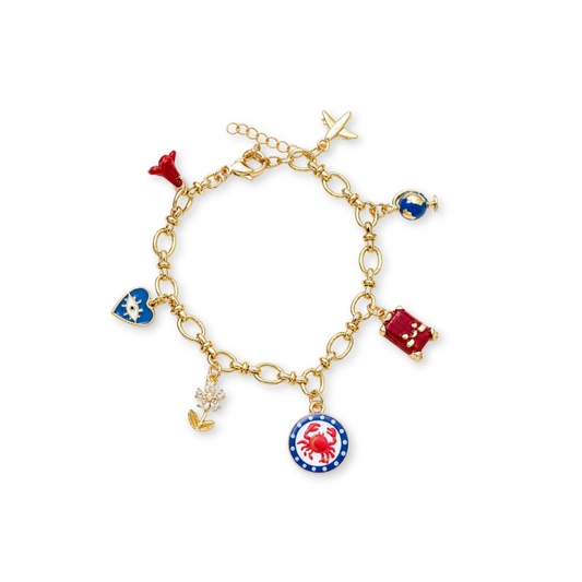 Oh so crabby charm bracelet