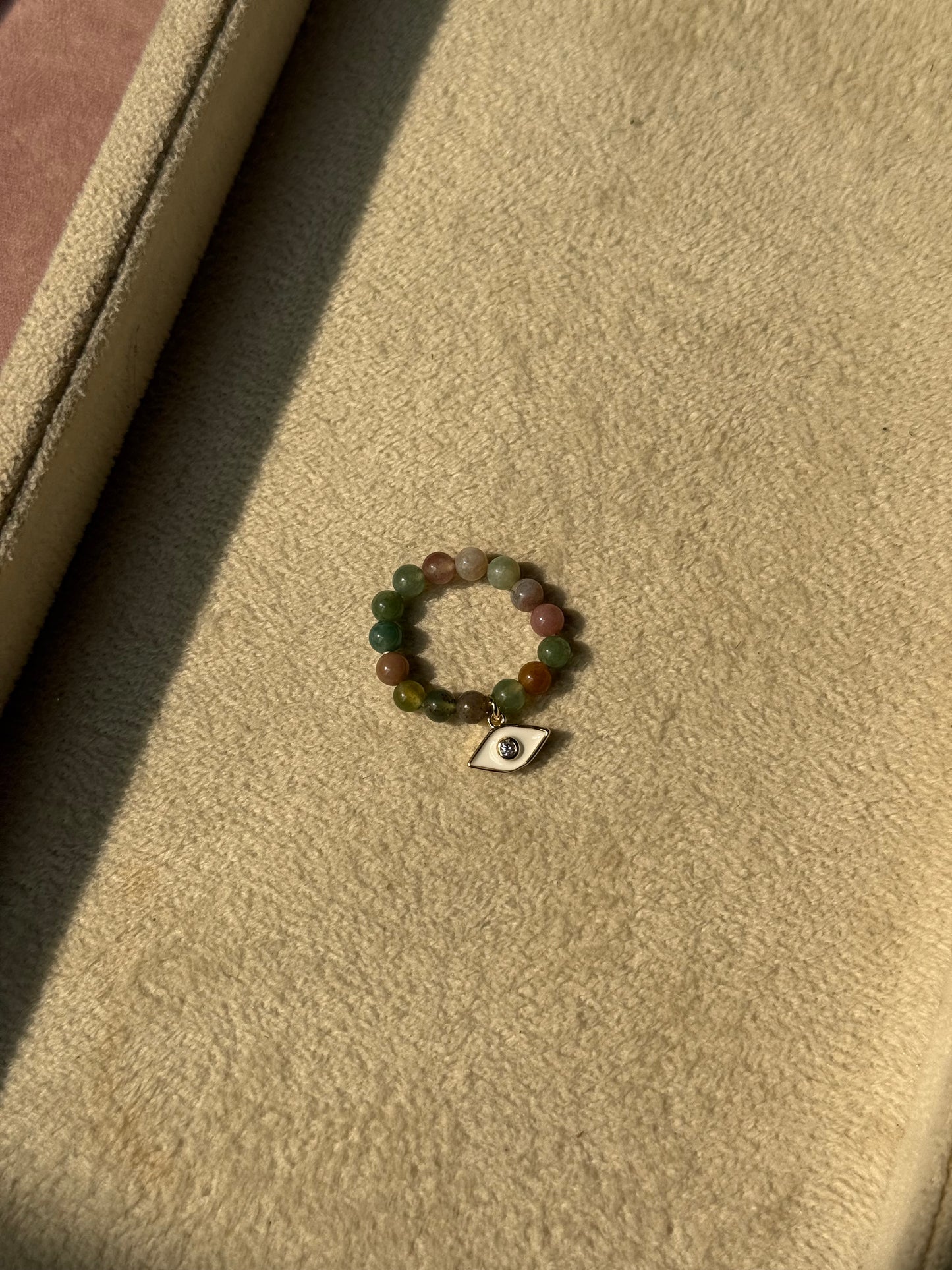 Tourmaline Evil Eye Ring