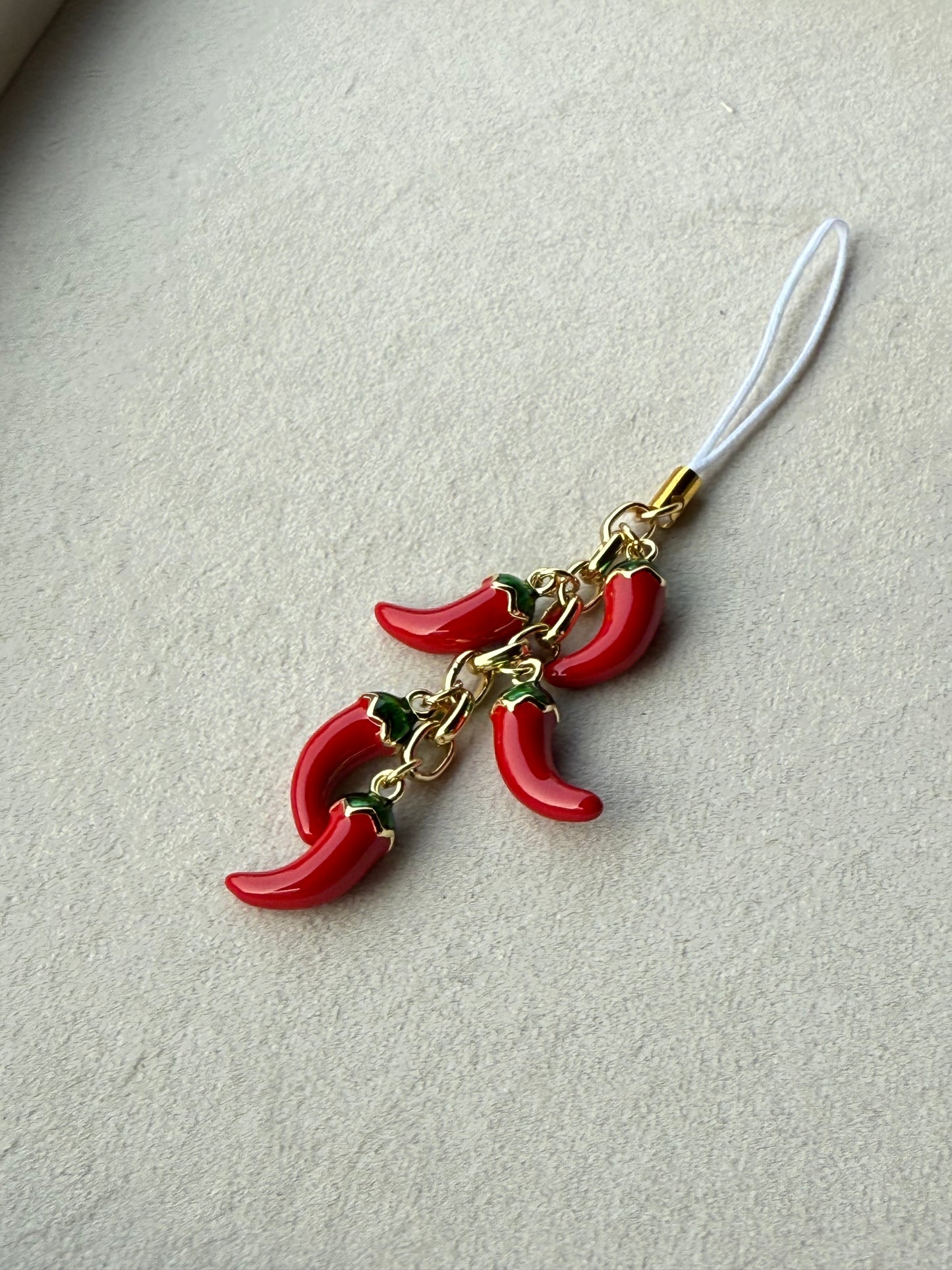 Extra Spicy Mirchi Phone Charm