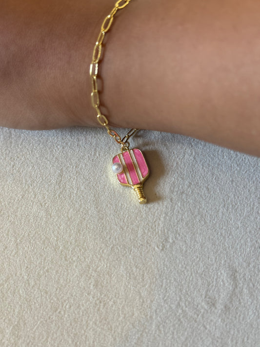 Pink Pickleball Bracelet