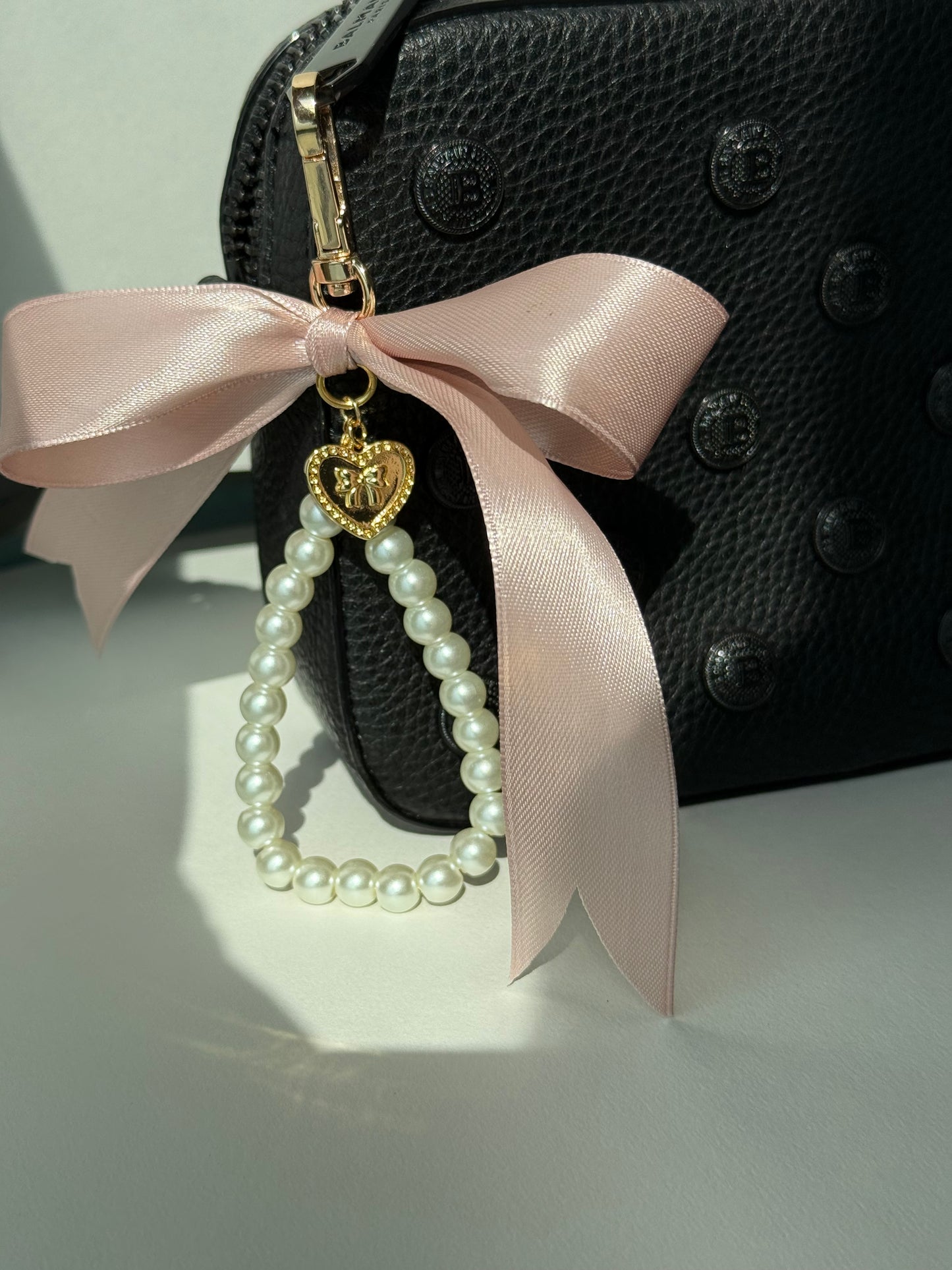 Pink Bow Bag Charm