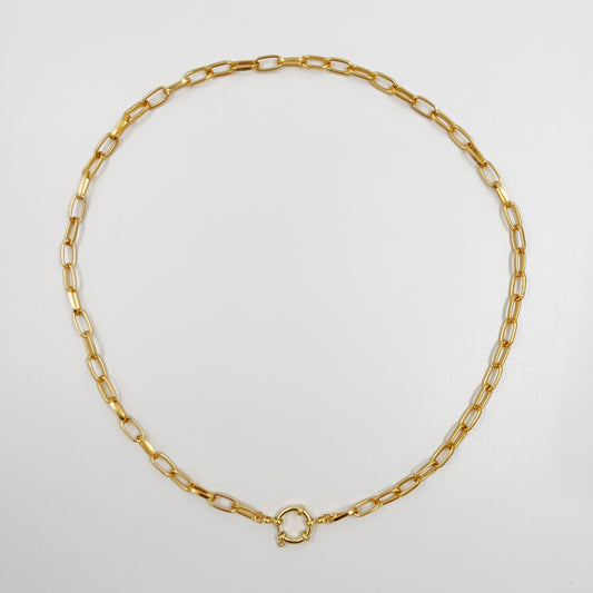 Paper Clip Necklace with Clasp