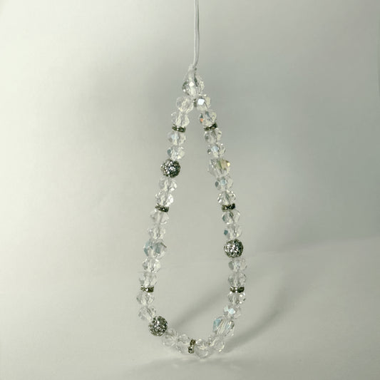 Crystal and Rhinestone Bead Phone Charm