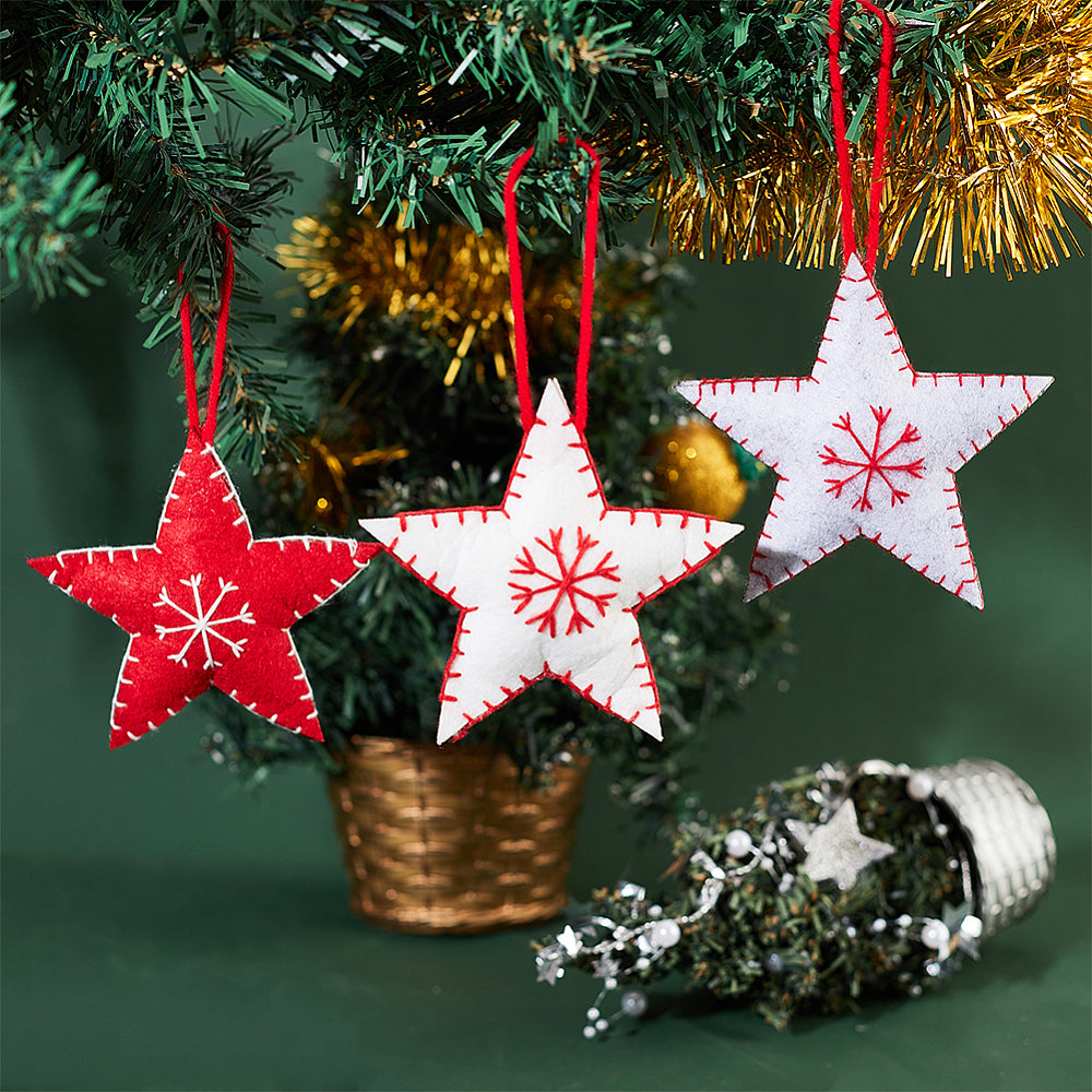 Fabric Star Ornament (Set of 6)