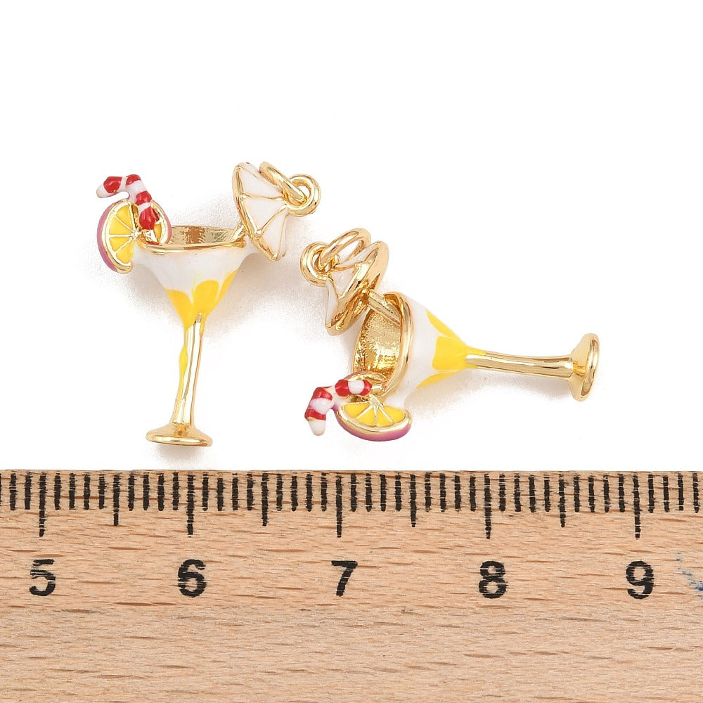 Pink & Orange Cocktail Charm