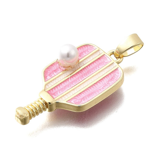 Pink Pickle Ball Charm