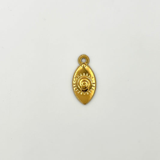 Evil Eye Leaf Charm