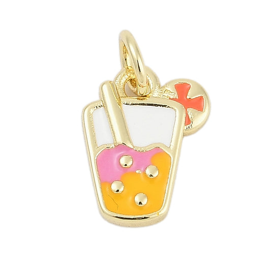 Pink & Orange Cocktail Charm