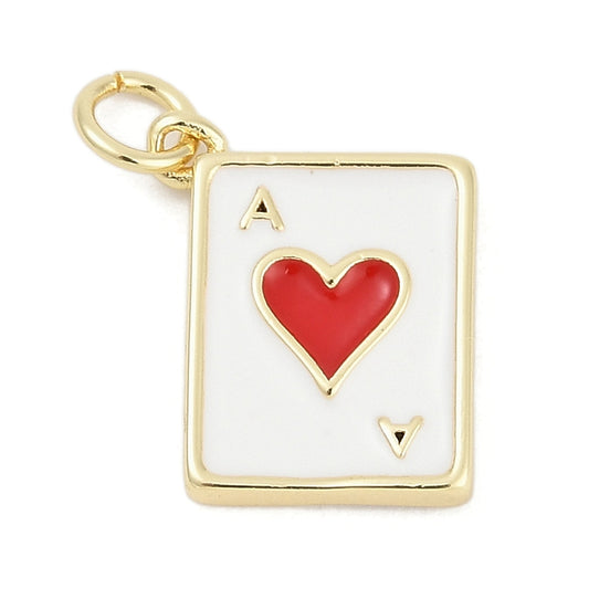Ace of Hearts Charm