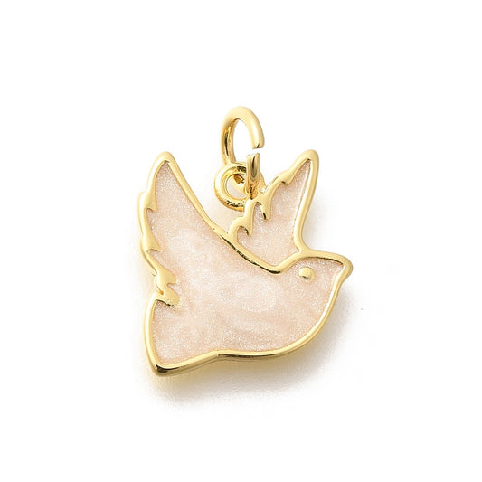 Mother of Pearl Dove Charm