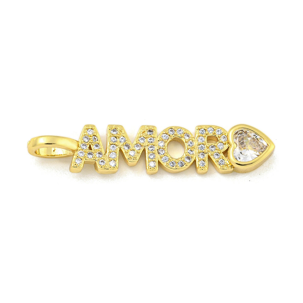 Amor Rhinestone Charm