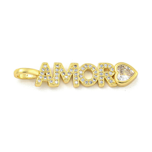 Amor Rhinestone Charm