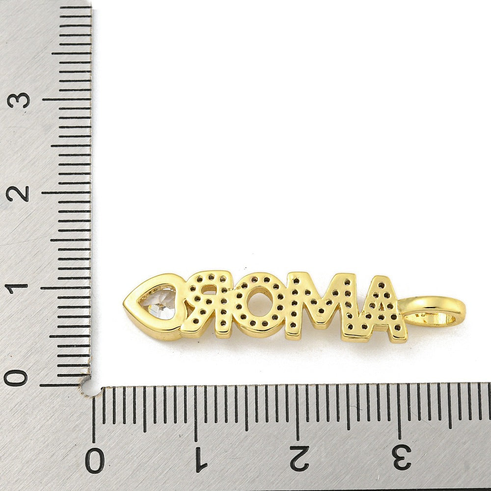 Amor Rhinestone Charm