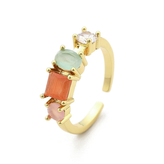 Four Stone Ring Adjustable