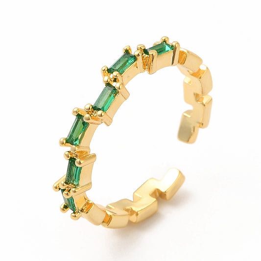 Green CZ Ring