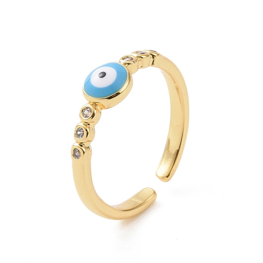 Turquoise Evil Eye Ring