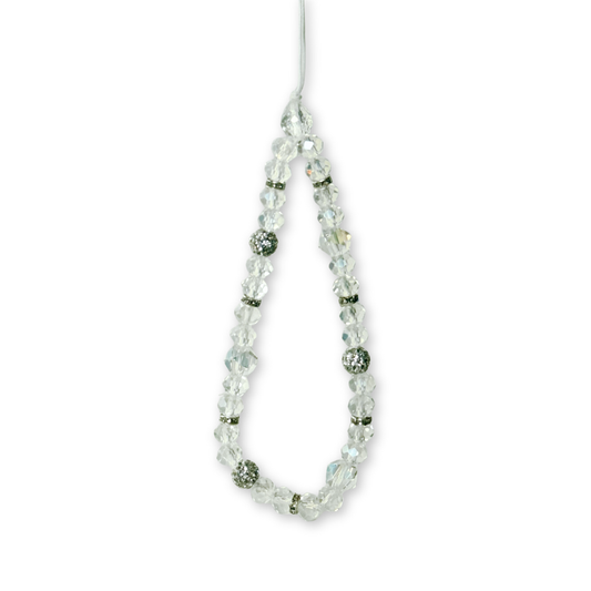 Crystal and Rhinestone Bead Phone Charm