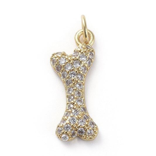 Bejewelled Doggie Bone Charm