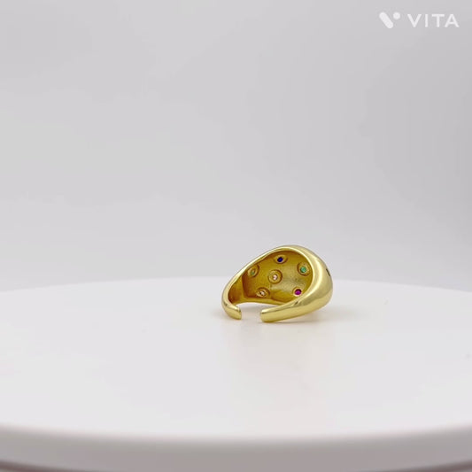 Inset Rainbow Ring
