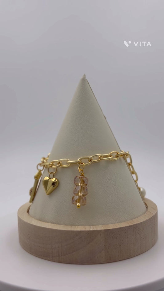 I Love You Pre-Made Charm Bracelet